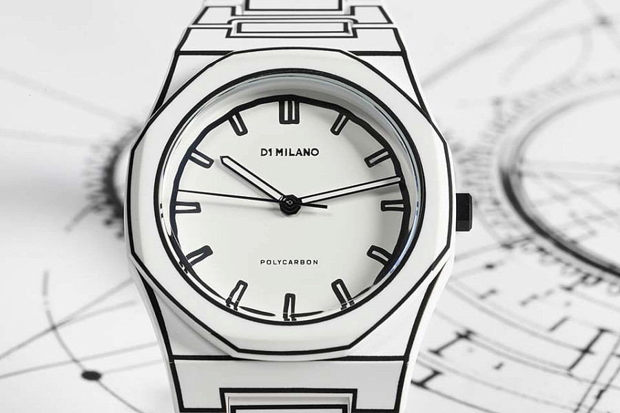 Часы D1 Milano Polycarbon PCBJ34 — кварцевые, пластик