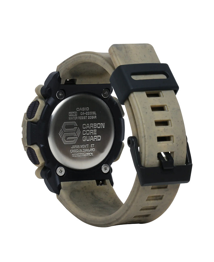 Часы Casio G-Shock GA-2200SL-5A — карбон, Япония