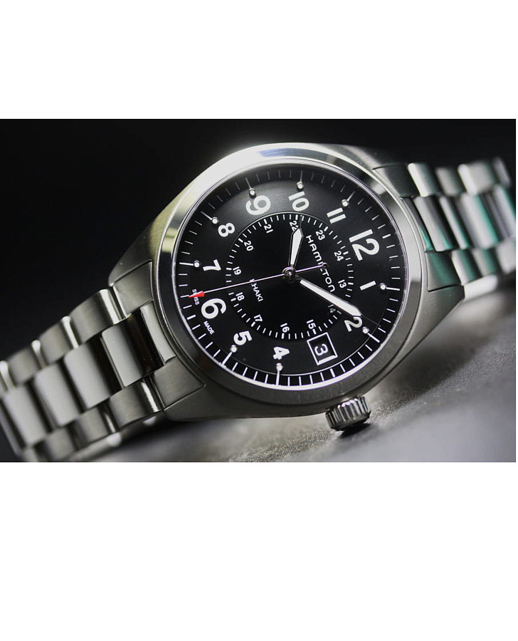 Часы Hamilton Khaki Field Quartz H68551933 — кварцевые, Швейцария, мужские