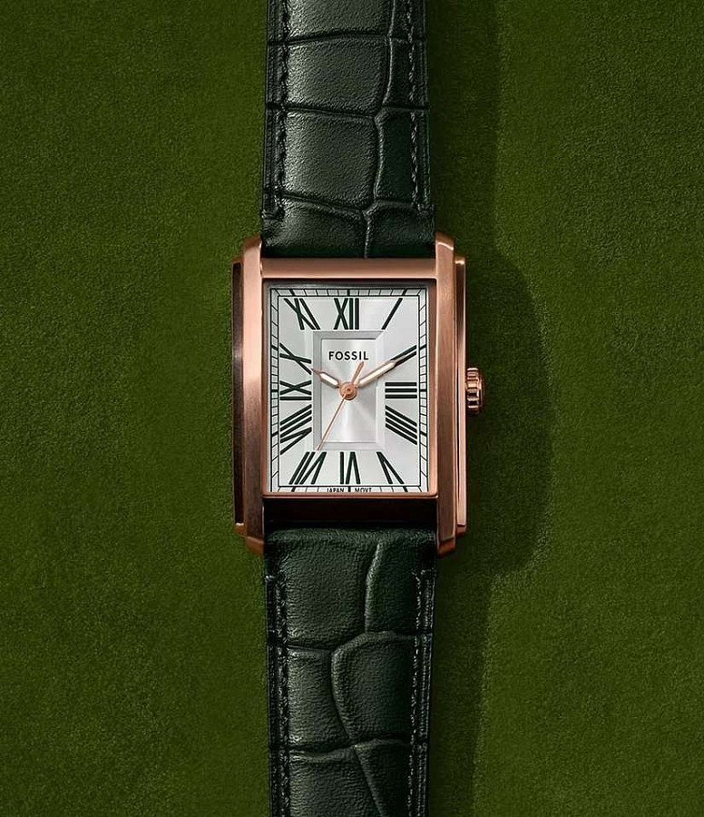 Часы Fossil Carraway FS6077 — серебристый, металл сталь