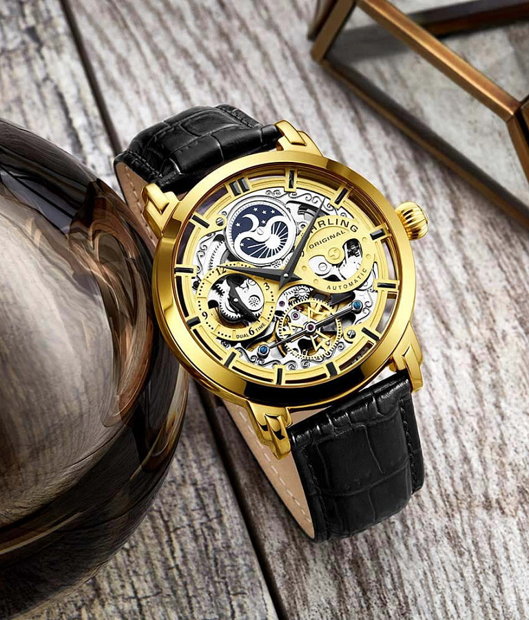 Часы Stuhrling Legacy 3924.2 — кожаный, мужские