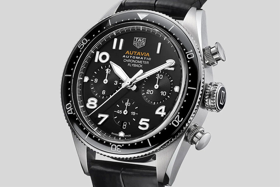 Часы TAG Heuer Autavia CBE511A.FC8279 — черный, сталь металл