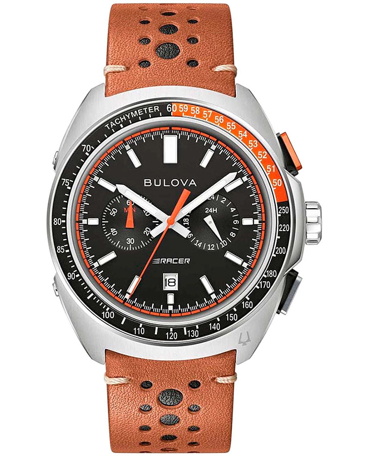 Часы Bulova Racer Chronograph 98B427 — мужские, черный