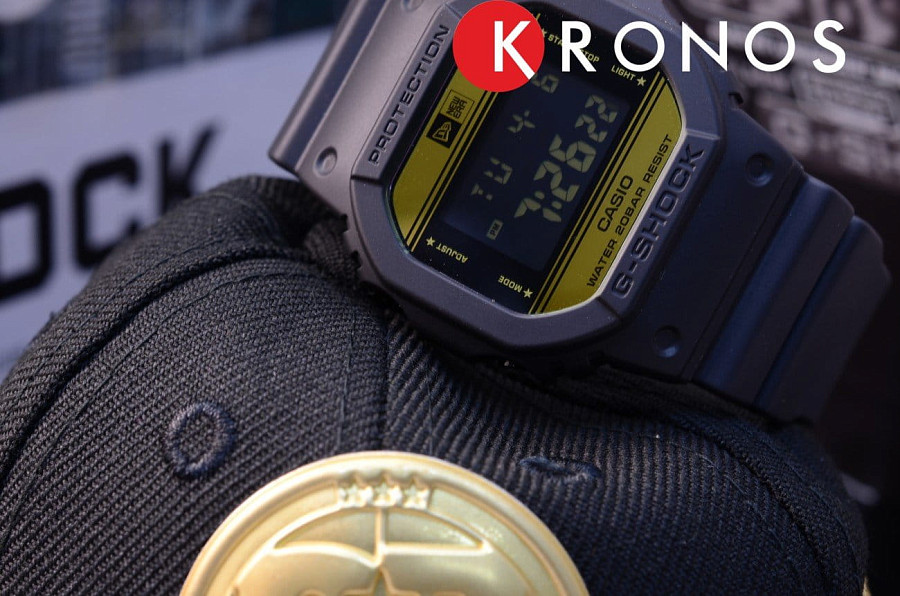 Часы Casio G-Shock DW-5600NE-1 — черный, пластик