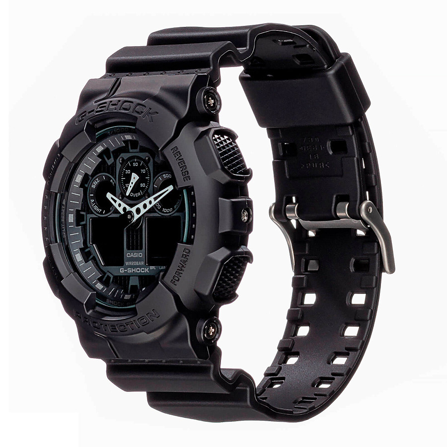 Часы Casio G-Shock GA-100-1A1DR (GA-100-1A1) — черный, пластик
