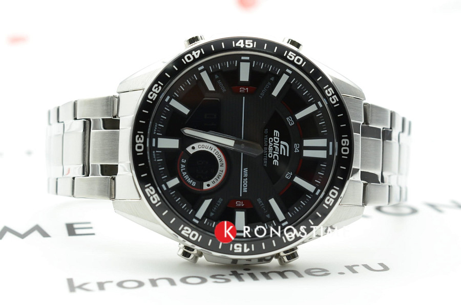Часы Casio Edifice EFV-C100D-1AVDF (EFV-C100D-1A) — мужские, кварцевые