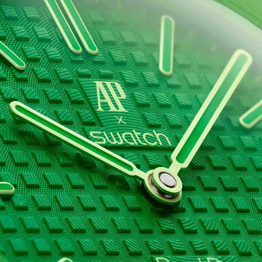 Часы Audemars Piguet x Swatch Royal Pop Green Eight SSX03G100N — Швейцария, механические