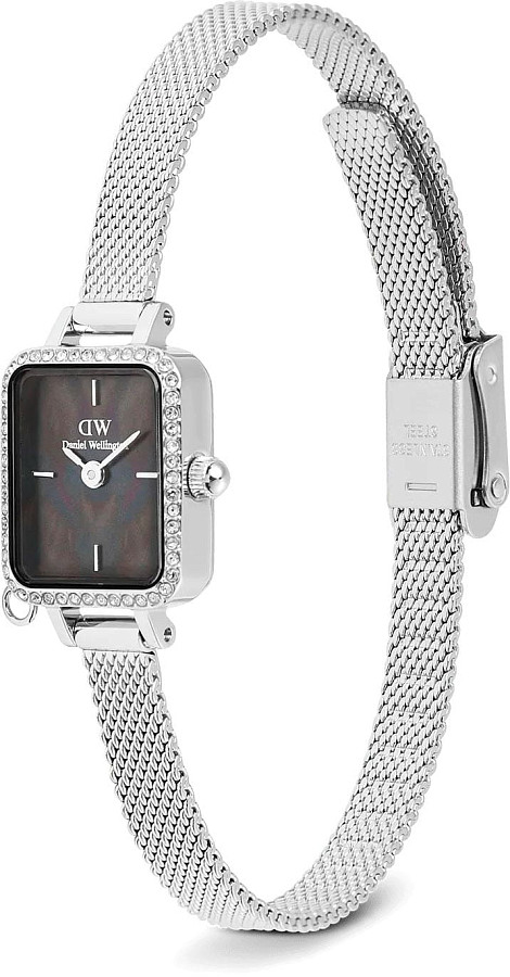 Часы Daniel Wellington Quadro Mini Crystal Zodiac Sterling DW00100750 — нержавеющая сталь, женские