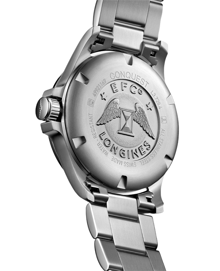 Часы Longines Conquest L3.377.4.96.6 — синий, сталь металл