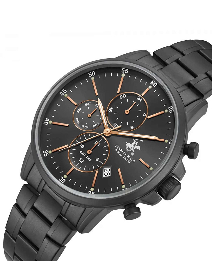 Часы Beverly Hills Polo Club Quartz BP3727X.660 — кварцевые, сталь металл