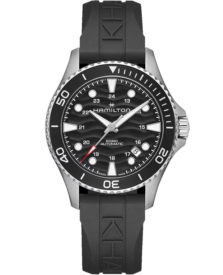 Часы Hamilton Khaki Navy Auto 40 mm H82415330 — мужские, черный