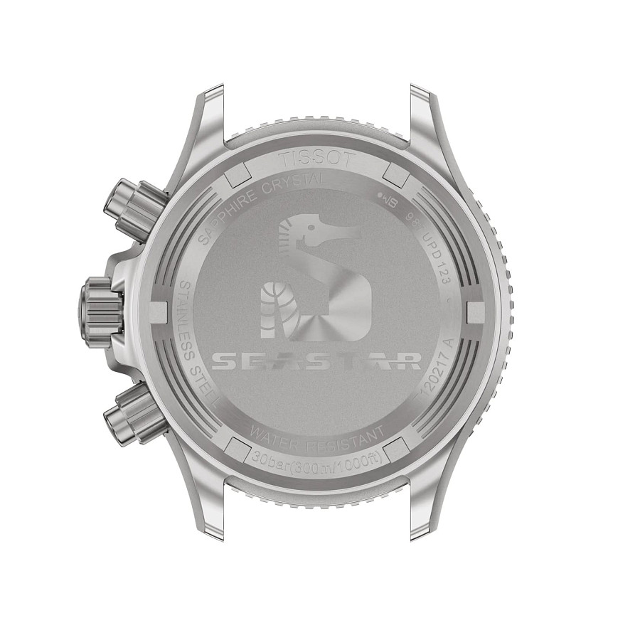 Часы Tissot Seastar 1000 Quartz Chronograph 38mm T120.217.11.061.00 — металл сталь, Швейцария