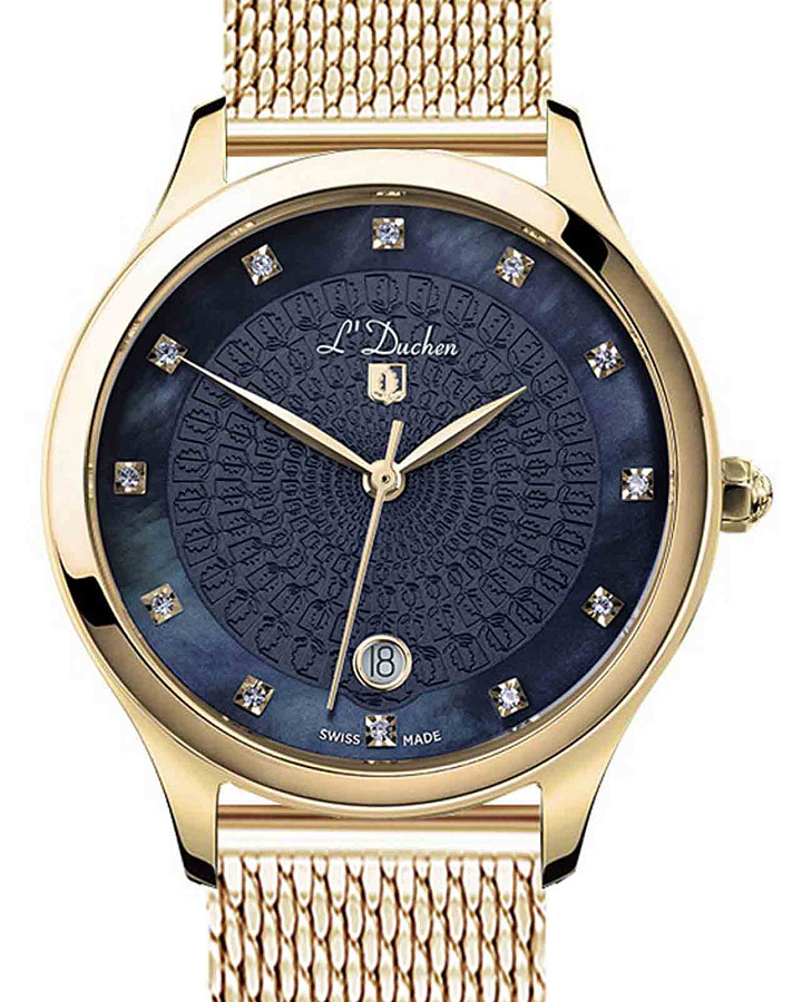 Часы L'Duchen Grace D 791.23.37 M — кварцевые, металл сталь