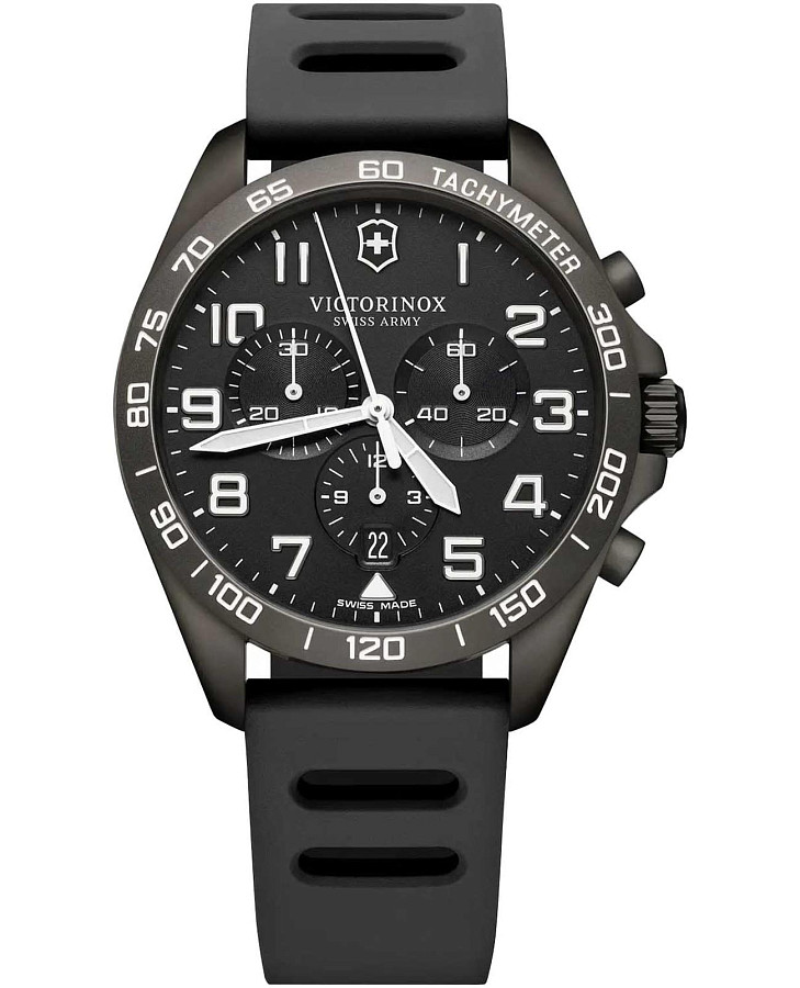 Часы Victorinox Fieldforce Sport Chronograph 241926.1 — мужские, черный