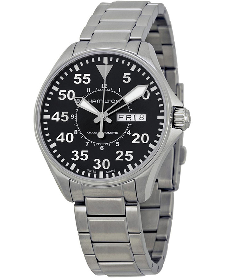 Часы Hamilton Khaki Aviation Pilot Day Date Auto H64425135 — механические, сталь