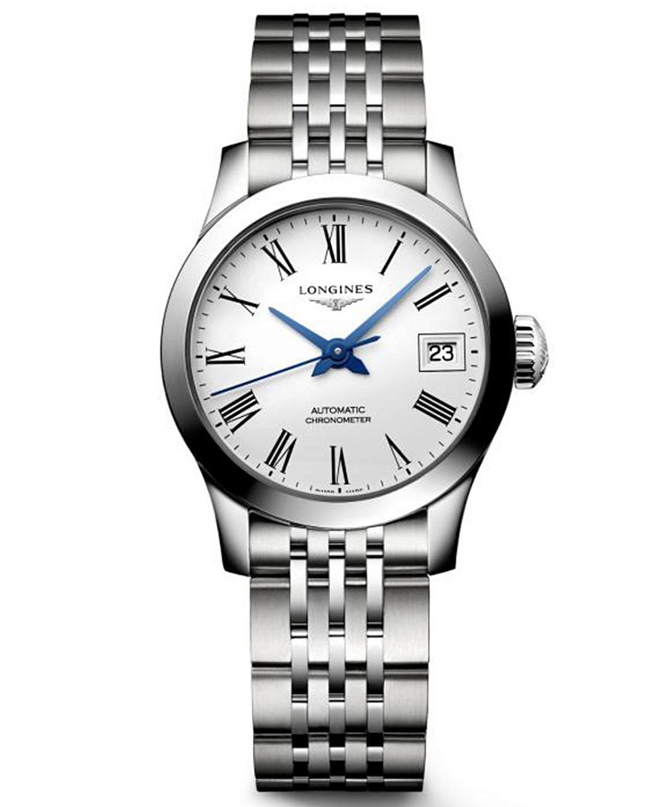 Часы Longines Record Collection L2.320.4.11.6 — женские, белый