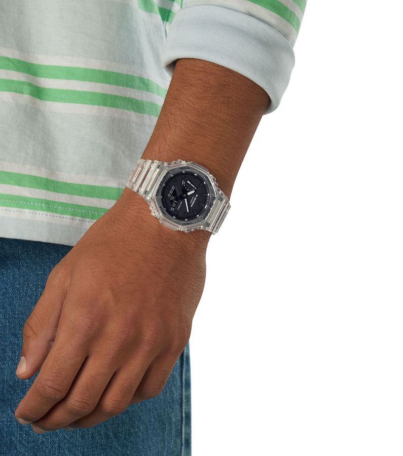 Часы Casio G-Shock GA-2100SKE-7ADR (GA-2100SKE-7A) — электронные, карбон пластик