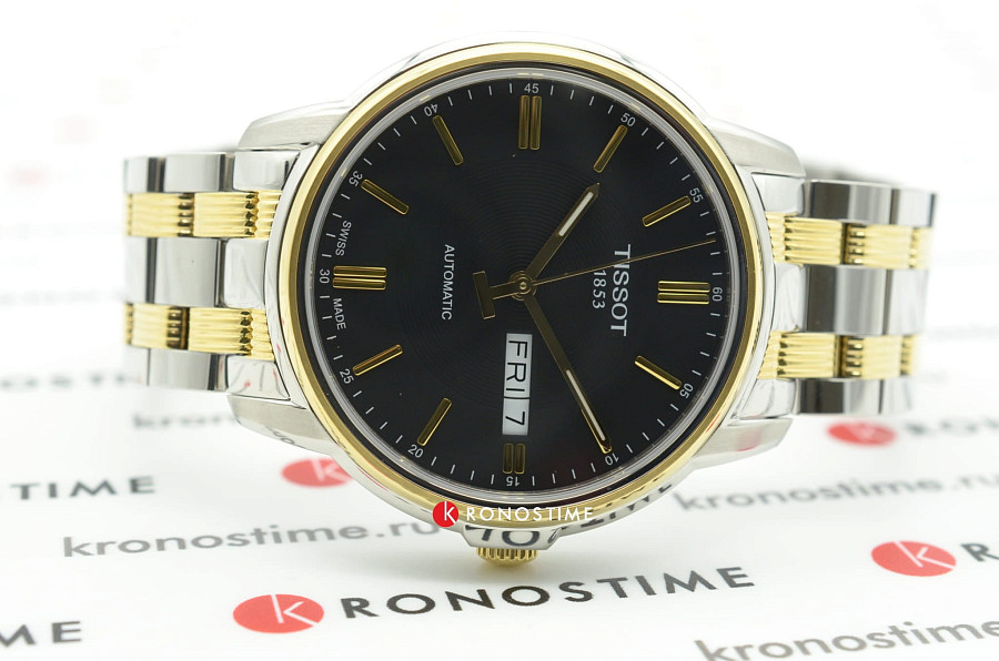 Часы Tissot Automatics III T065.430.22.051.00 — сталь c pvd покрытием, мужские