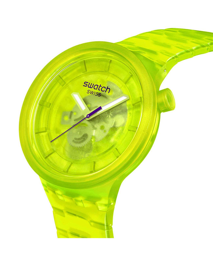 Часы Swatch Big Bold Biosourced Lacquered SB05J103 — кварцевые, пластик
