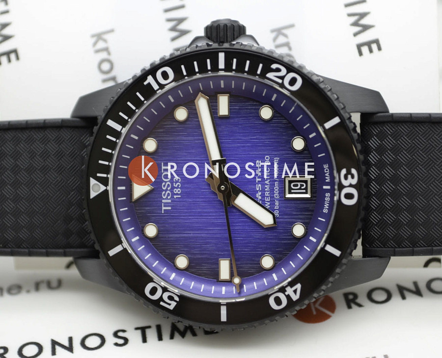 Часы Tissot Seastar 1000 Powermatic 80 T120.807.37.041.00 — мужские, черный