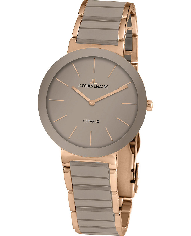 Часы Jacques Lemans High Tech Ceramic 42-7T — женские, серый