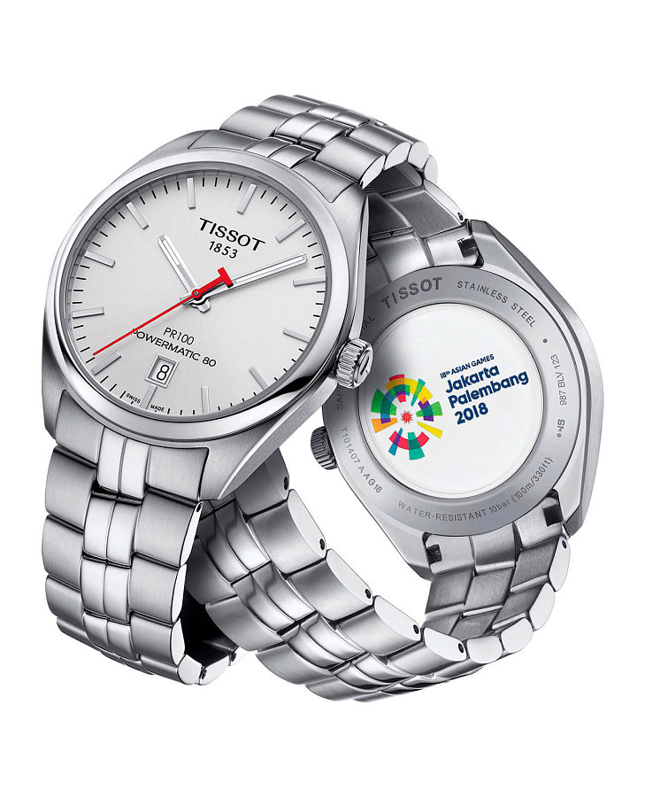 Часы Tissot PR 100 Asian Games Edition T101.407.11.011.00 — сталь металл, Швейцария