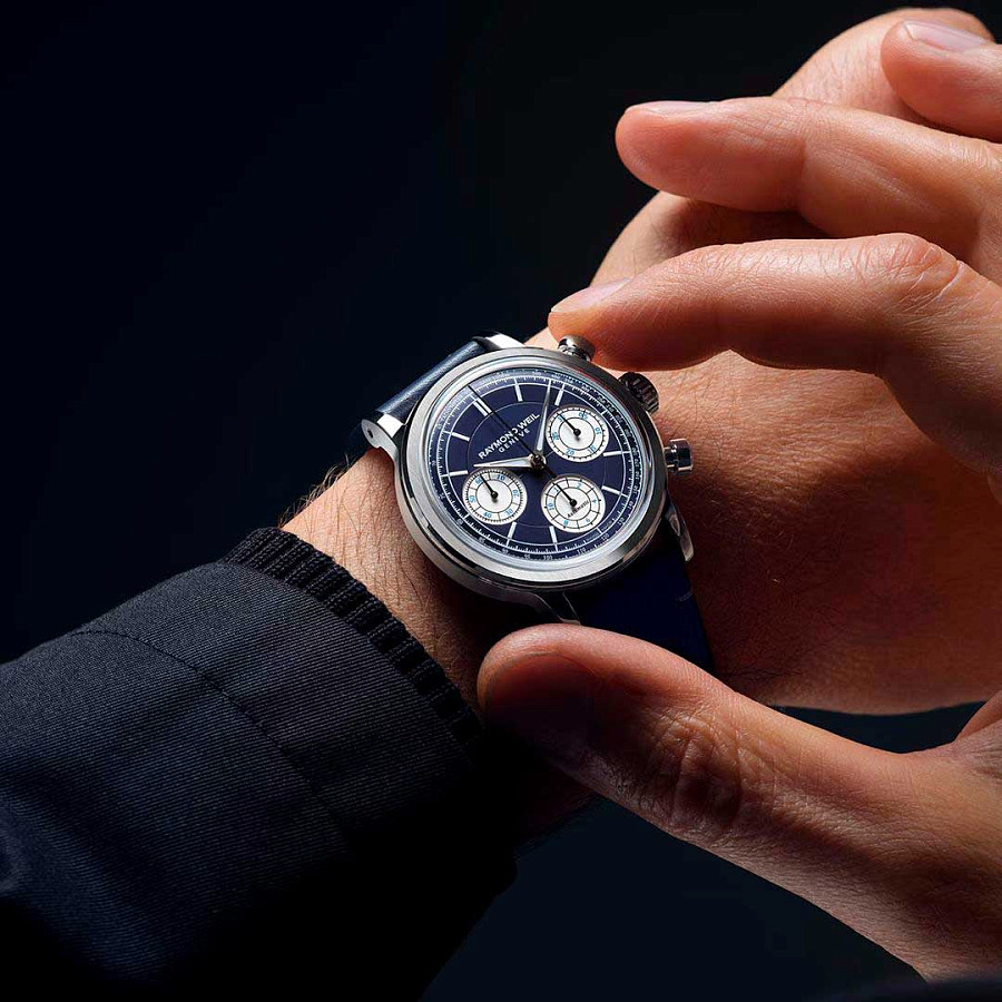 Часы Raymond Weil Millesime Tri-Compax 7765-STC-50651 — механические, металл сталь