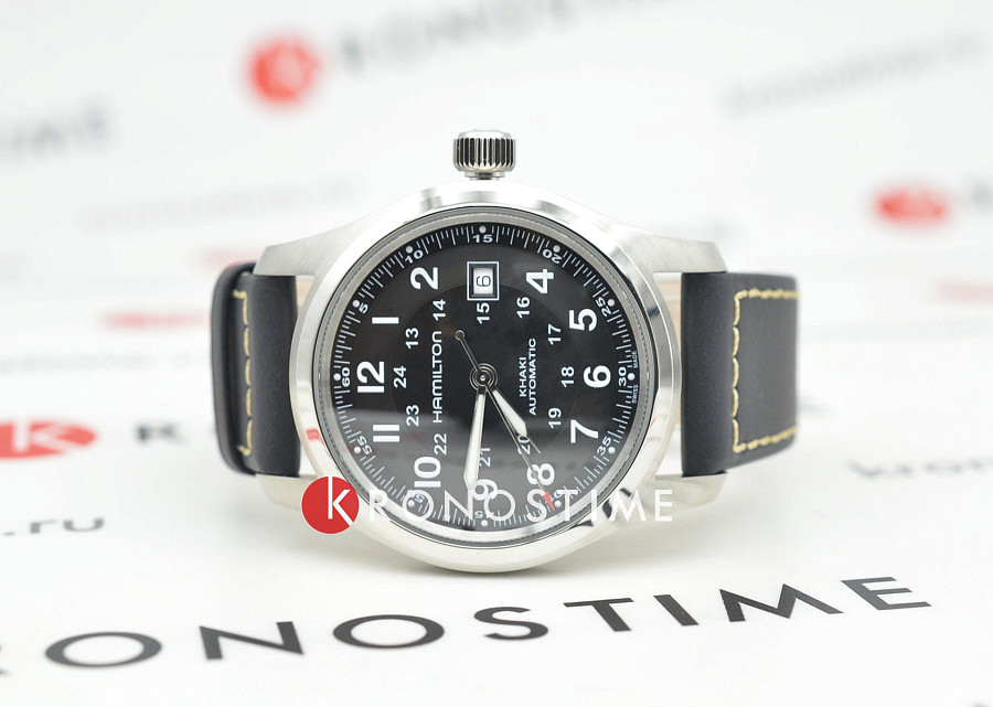 Часы Hamilton Khaki Field Auto 42 mm H70605733 — механические, сталь