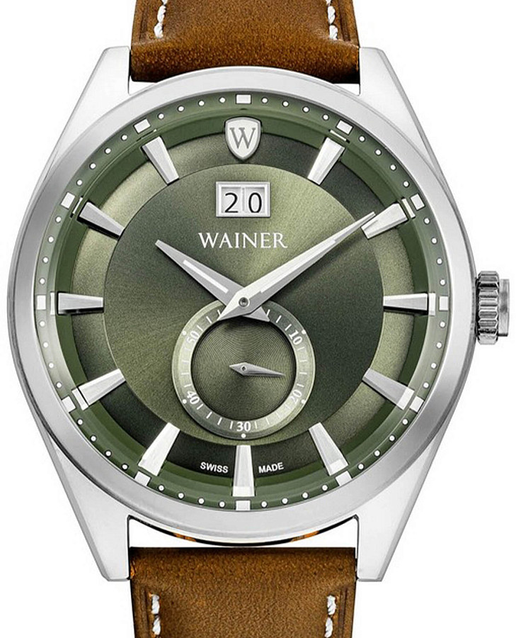 Часы Wainer Classic WA.17100-A — кварцевые, металл сталь