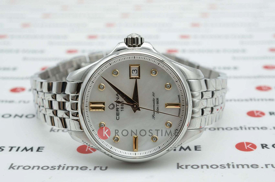 Часы Certina DS Action C032.207.11.116.00 — женские, нержавеющая сталь 316l