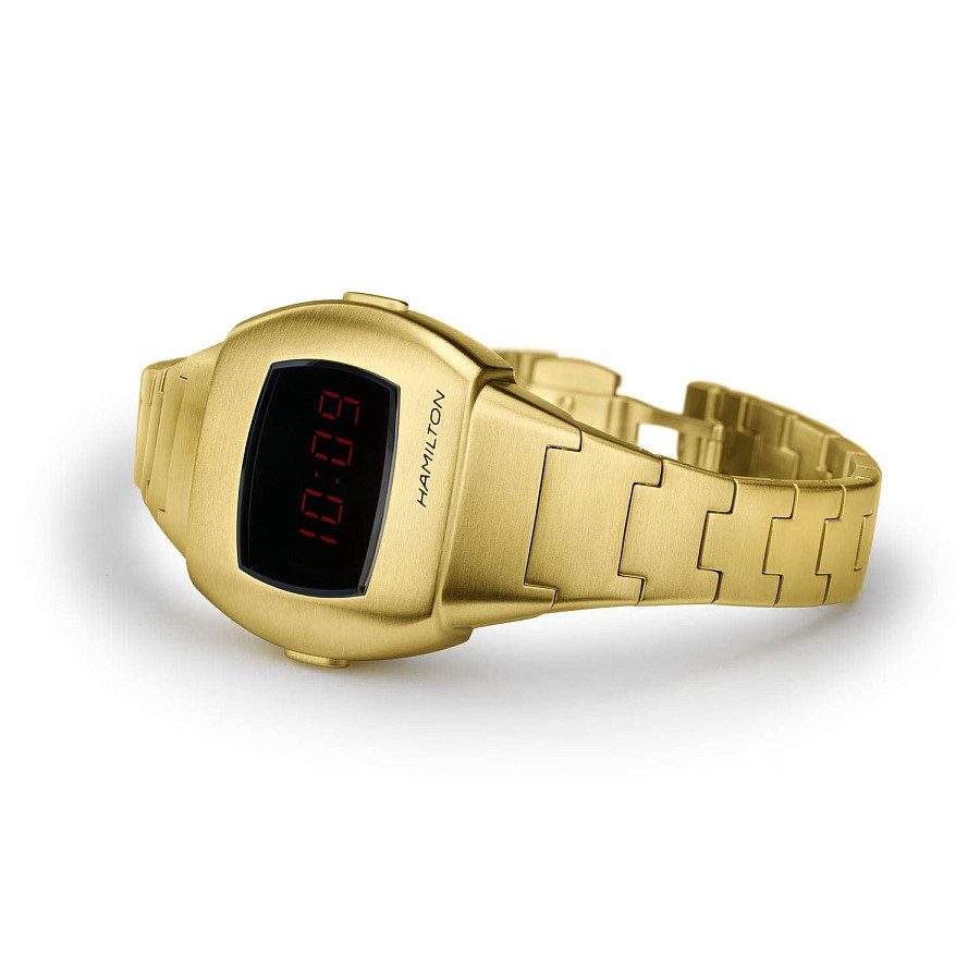 Часы Hamilton American Classic PSR 74 H52314130 — мужские, нержавеющая сталь с pvd-покрытием