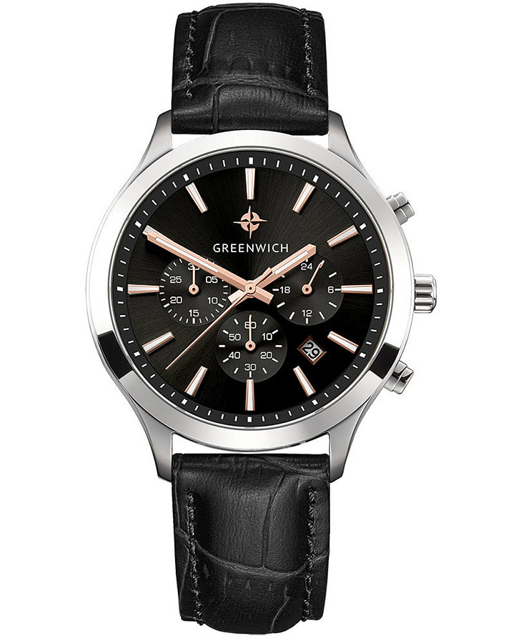 Часы Greenwich Skipper GW 043.11.35 — мужские, черный