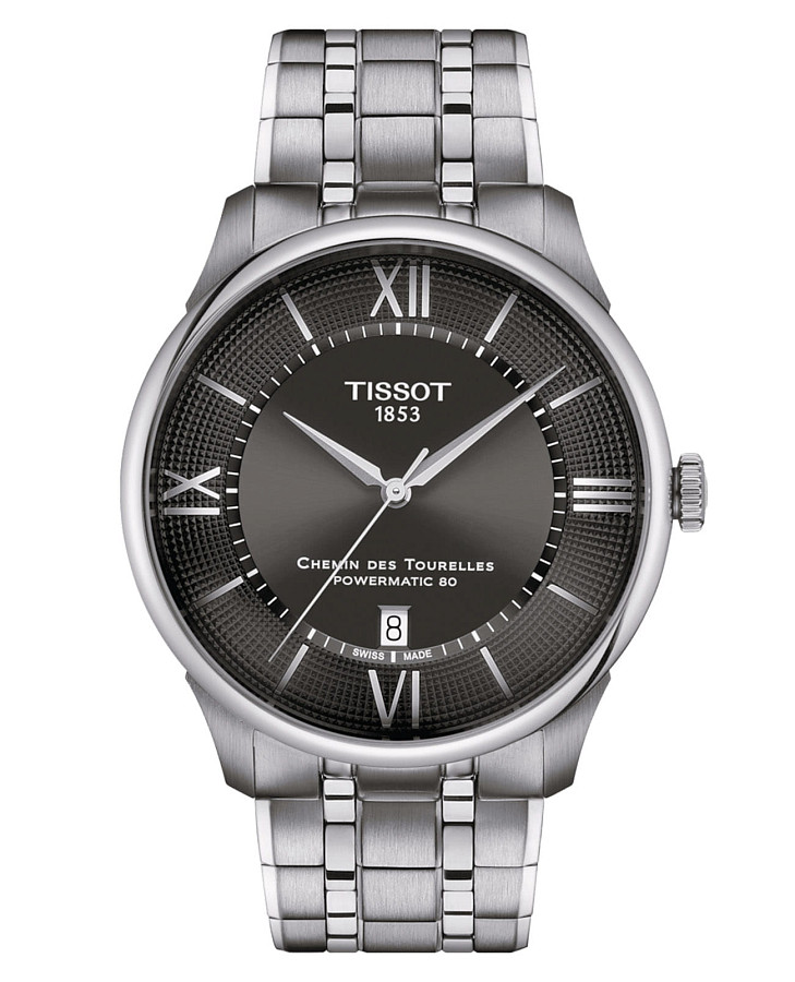 Часы Tissot Chemin des Tourelles Powermatic 80 42 mm T139.407.11.068.00 — мужские, черный