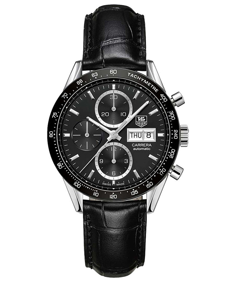 Часы TAG Heuer Carrera CV201AG.FC6266 — мужские, черный