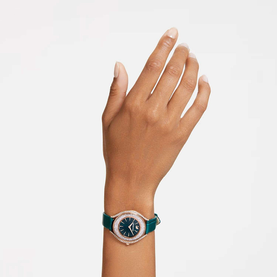 Часы Swarovski Crystalline Aura 5644078 — зеленый, сталь металл
