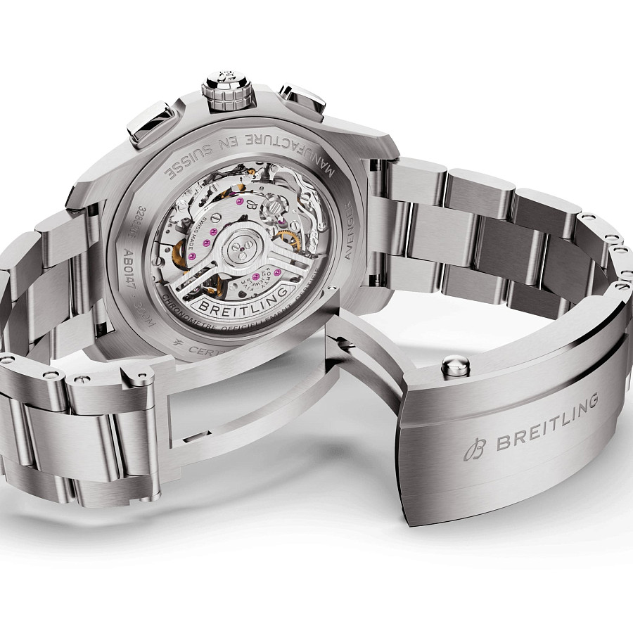 Часы Breitling Avenger B01 Chronograph 44 AB0147101A1A1 — металл сталь, Швейцария