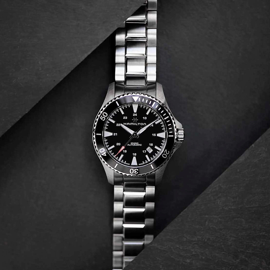 Часы Hamilton Khaki Navy Scuba Auto H82335131 — механические, Швейцария, мужские