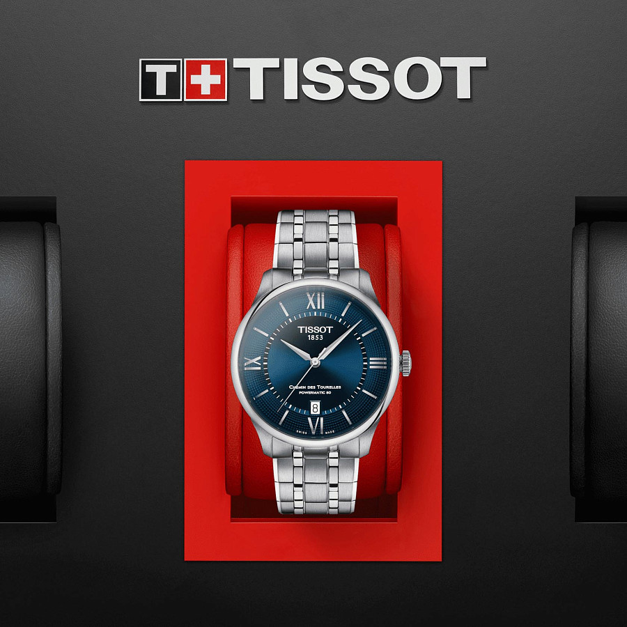 Часы Tissot Chemin des Tourelles Powermatic 80 T139.807.11.048.00 — сталь металл, нержавеющая сталь