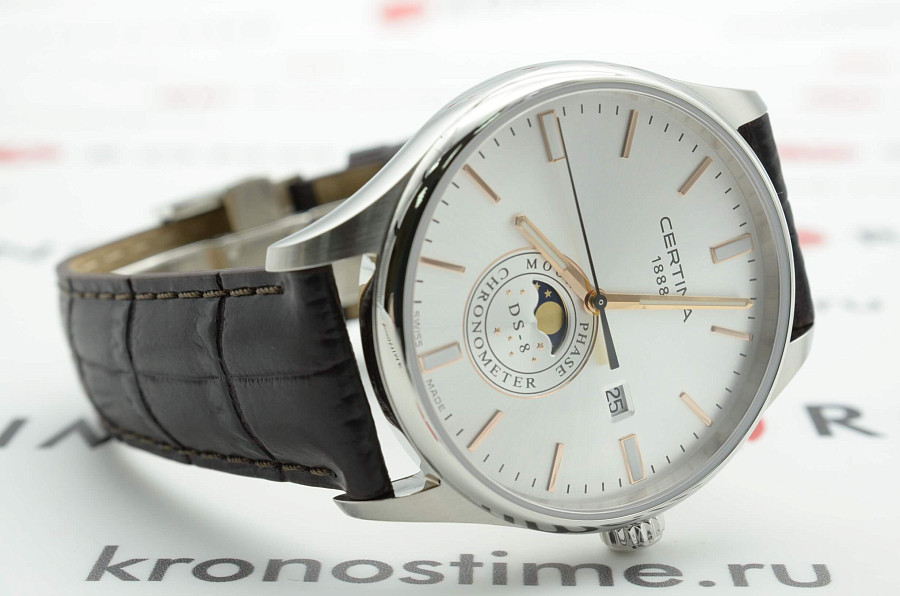 Часы Certina DS-8 Moon Phase C033.457.16.031.00 — мужские, кожаный