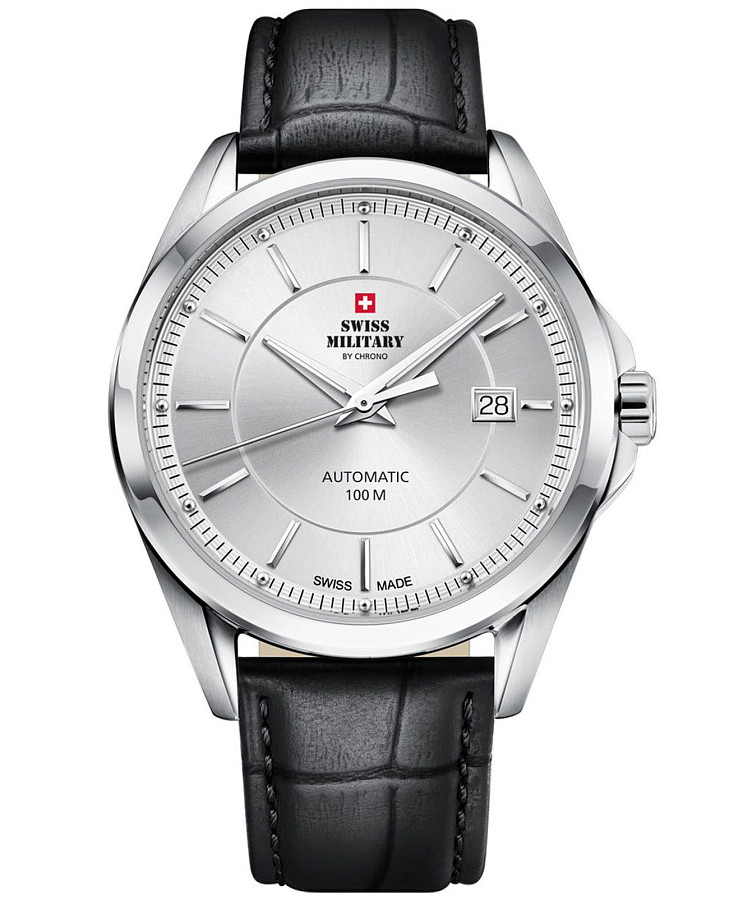Часы Swiss Military by Chrono SMA34085.14 — мужские, серебристый