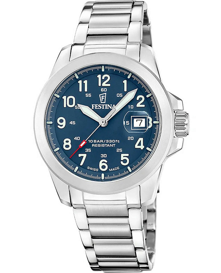 Часы Festina Swiss Made F20081/2 — мужские, синий