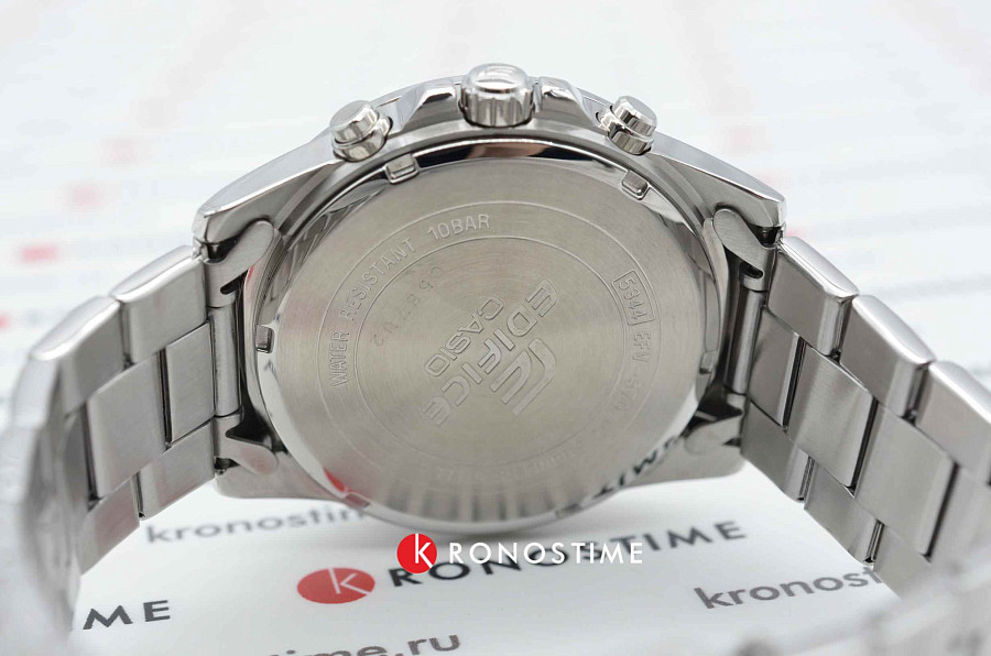 Часы Casio Edifice EFV-570D-7AVUDF (EFV-570D-7A) — мужские, серебристый