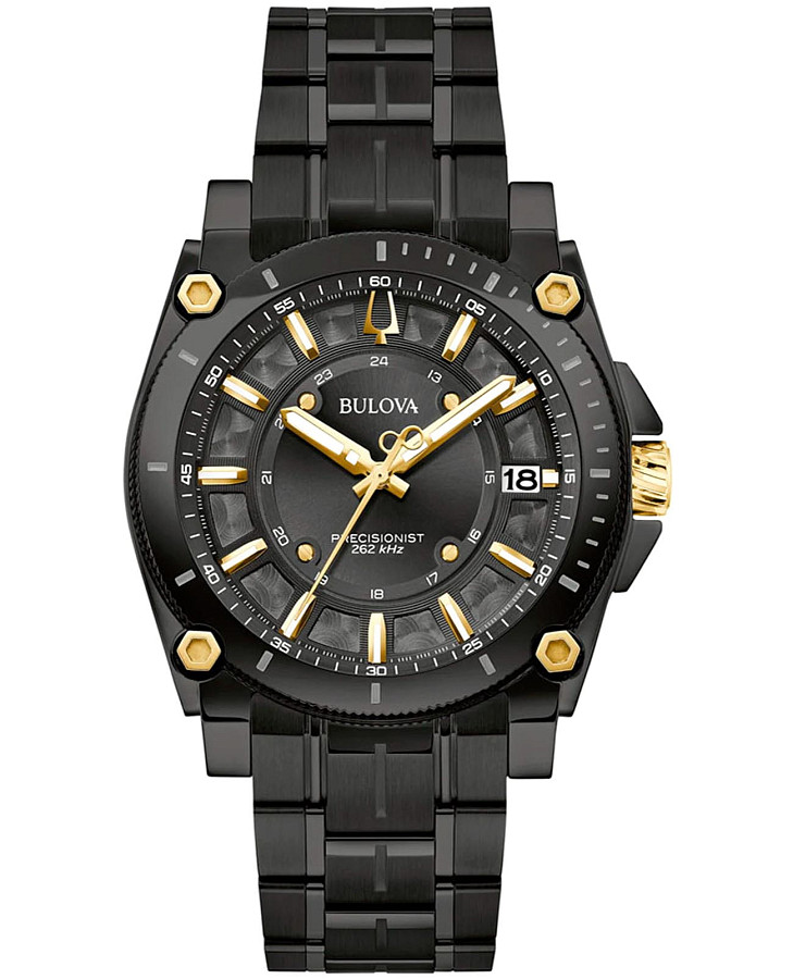 Часы Bulova Precisionist 98B408 — мужские, черный