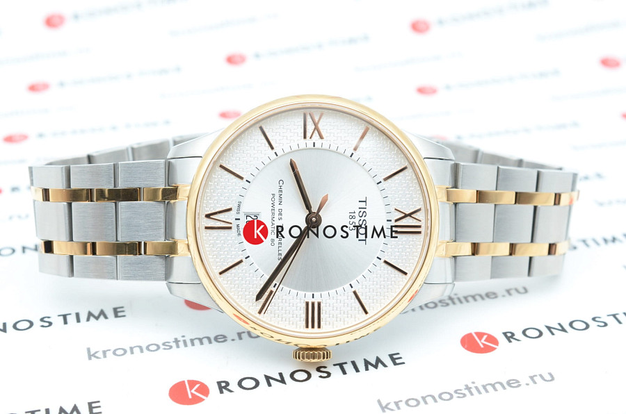 Часы Tissot Chemin des Tourelles Powermatic 80 T099.407.22.038.01 — серебристый, сталь металл