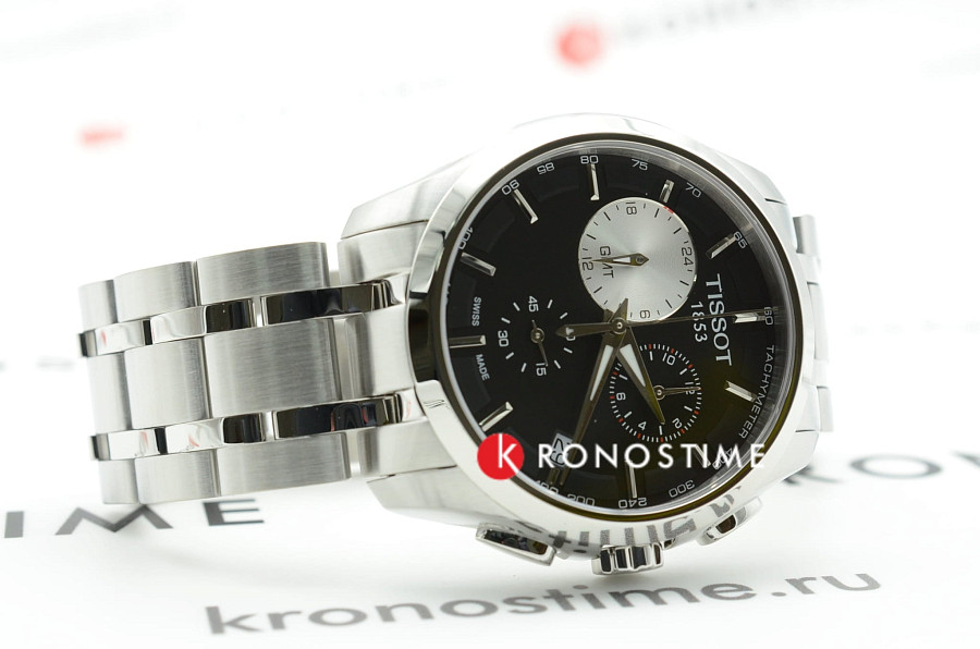Часы Tissot Couturier GMT T035.439.11.051.00 — нержавеющая сталь, мужские