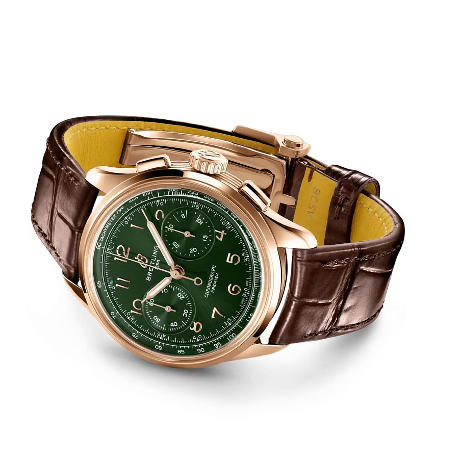 Часы Breitling Premier B09 Chronograph 40 RB0930361L1P1 — механические, золото