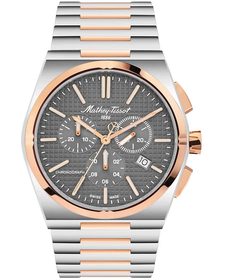 Часы Mathey-Tissot Zoltan H117CHSK — мужские, серый