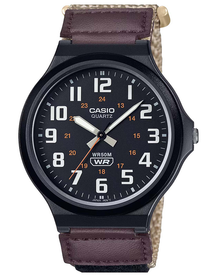 Часы Casio Collection MW-240B-5BVDF — мужские, черный