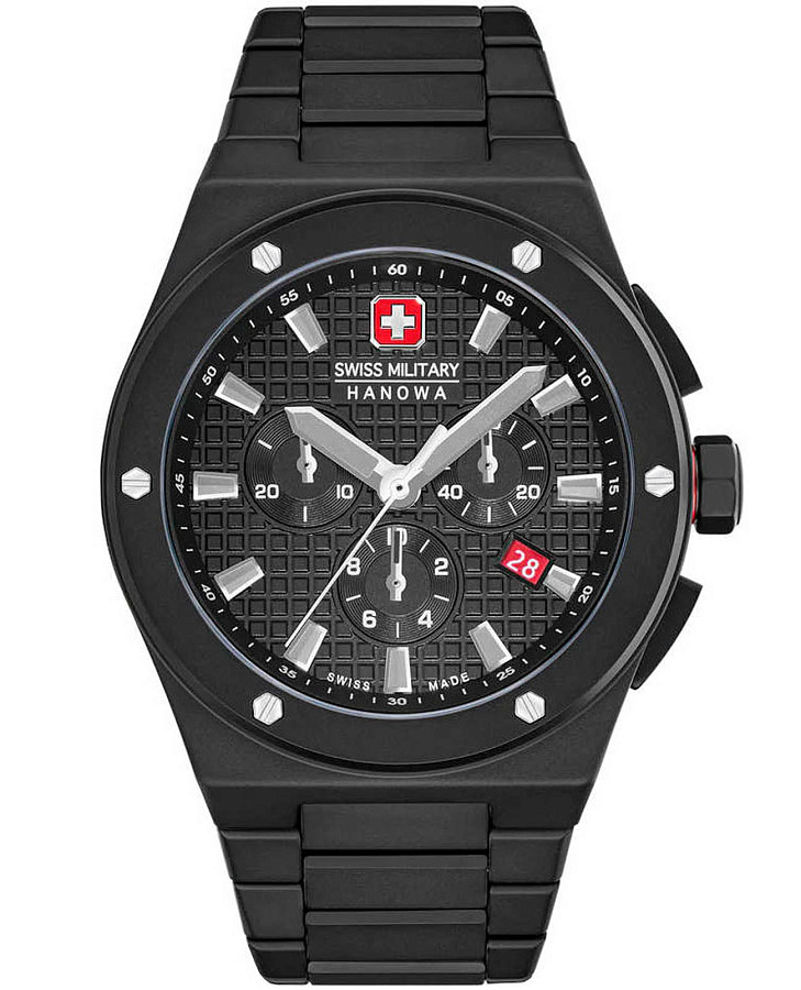 Часы Swiss Military Hanowa Sidewinder Ceramic SMWGI0002280 — мужские, черный