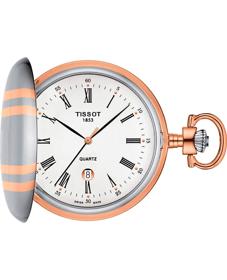 Часы Tissot Savonette Quartz T862.410.29.013.00 — мужские, белый